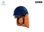 Preview: uvex pheos S-KR-IES Schutzhelm mit Kinnriemen, Bügelbrille 9192281 und Nackenschutz orange (BG Set)