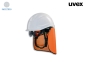 Preview: uvex pheos S-KR-IES Schutzhelm mit Kinnriemen, Bügelbrille 9192281 und Nackenschutz orange (BG Set)