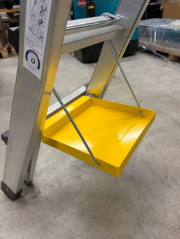 Munk Ablageschale für Sprossen-Stehleiter gelb RAL 1021