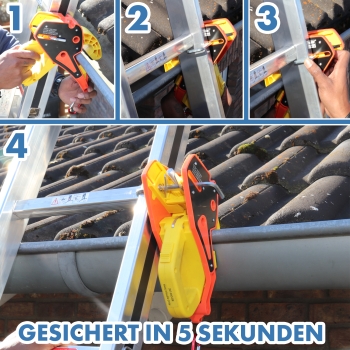 LOCK-JAW® Leiterkopfsicherung mit Einhandbedienung