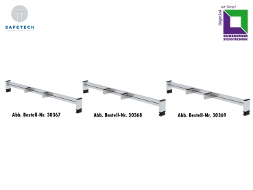 Nachrüst-Traverse mit nivello®-Leiterschuh, Breite 1,20 m