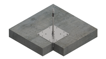 INNOTECH Einzelanschlagpunkt -Edelstahlstütze (EN 795 A) 1 Stck. EAP-Quad-11