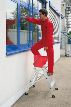 Aluminium-Arbeitspodest einseitig begehbar klappbar