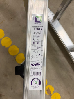 Preview: Teleskopleiter MUNK, Länge 3,1m aus Aluminium mit 4 x 3 Sprossen