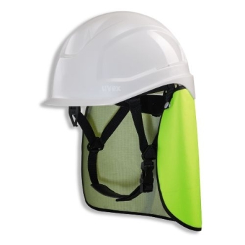 uvex pheos S-KR-IES Schutzhelm mit Kinnriemen und Nackenschutz gelb (ohne Bügelbrille) (BG Set)