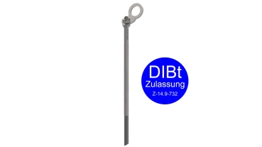 INNOTECH EAP Point-15 Einzelanschlagpunkt, Edelstahlstütze (EN 795 A)