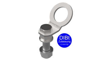 INNOTECH Einzelanschlagpunkt mit beweglicher Anschlagöse (EN 795 A, DIBt) EAP-SPAR-11-50