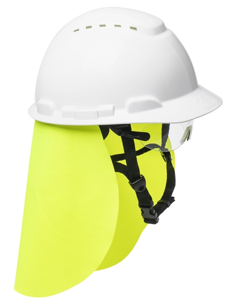 3M Schutzhelmkombination BAU SPEZIAL - Version "light" mit gelbem Nackenschutz für Stöpselträger