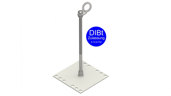 INNOTECH Einzelanschlagpunkt -Edelstahlstütze (EN 795 A) 1 Stck. EAP-Quad-13